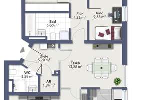 Sonnige Familienwohnung mit Terrasse – Lommelstr. 4, 81479 Solln, München – Vorschaubild 3