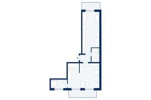 B26: 2-Zimmerwohnung (auch als DOPPEL-Apartment nutzbar)  im 3. OG mit 2 Balkonen – Die vollständige Adresse der Immobilie erhältst du vom Anbieter., 53129 Dottendorf, Bonn – Vorschaubild 3
