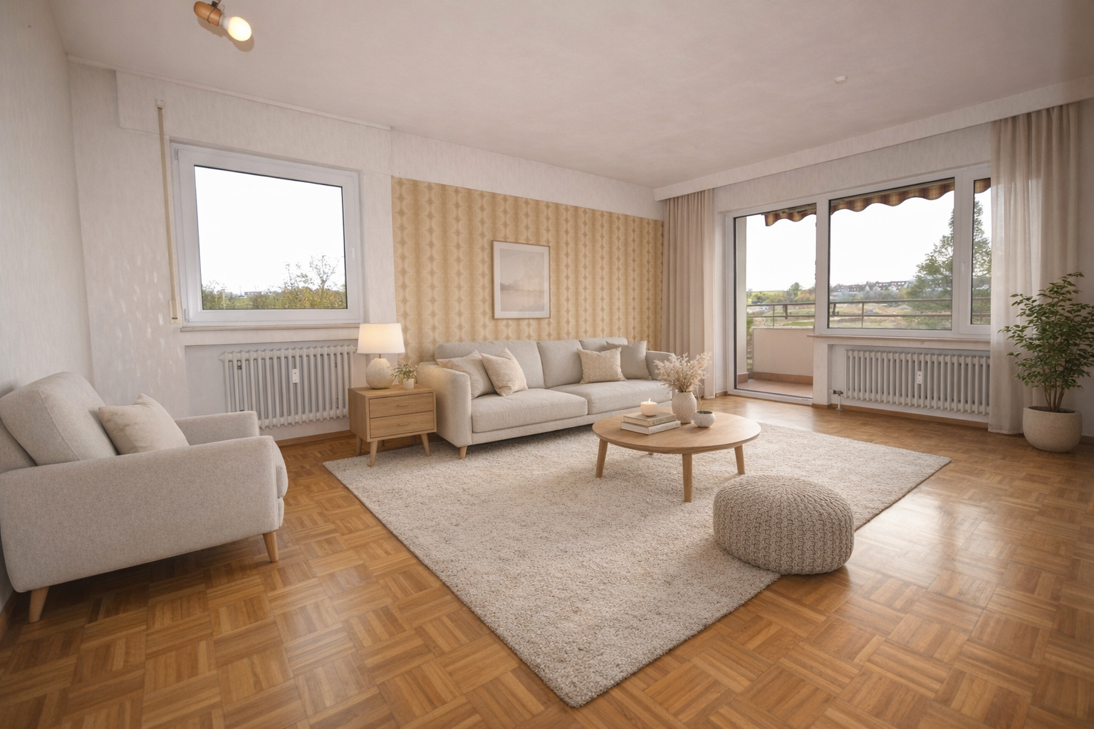 HOCH OBEN***Helle 3-Zi.-Whg. mit Balkon, Aufzug und TG-Platz, Ludwigsburg Kreis – Bild 2