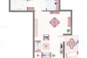 1 Zimmer Hochparterre - Wohnung mit Balkon - Ihre Perfekte Wohnung in Stuttgart Bad-Cannstatt ! – 70374 Sommerrain, Stuttgart – Vorschaubild 8