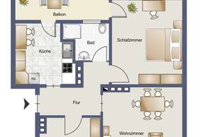 Renovierungsbedürftige Eigentumswohnung im 1. OG mit Balkon und Gartenstück – 33613 Schildesche, Bielefeld – Vorschaubild 19