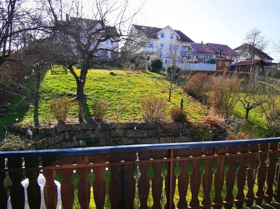 Blick vom DG in Garten 