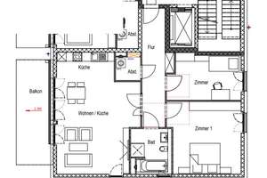 Wohnen mit Komfort auf 106 m²: 3-Zimmer-Wohnung mit EBK und Balkon – Karlsbader Platz 14, 65197 Rheingauviertel / Hollerborn, Wiesbaden – Vorschaubild 3
