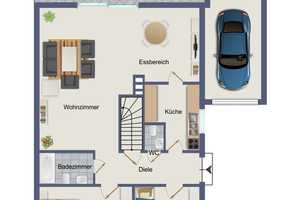 Gepflegte Doppelhaushälfte mit Garten und Garage – Bremen – Vorschaubild 17