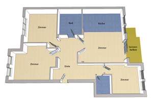IMMOBERLIN.DE - Moderne familienfreundliche Wohnung mit ruhigem Südbalkon & Tiefgaragenplatz – Die vollständige Adresse der Immobilie erhältst du vom Anbieter., 13581 Wilhelmstadt, Berlin – Vorschaubild 9