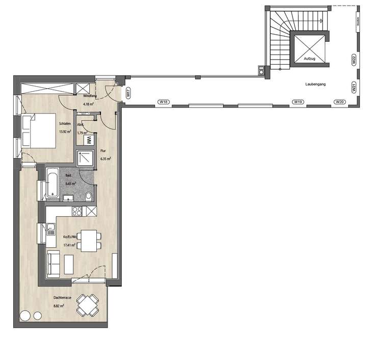 Grundriss Whg 17