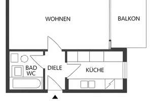 1-Zimmer-Apartment mit Balkon und PKW-Stellplatz – Engelbergstraße 34, 70499 Giebel, Stuttgart – Vorschaubild 13