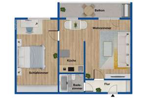 Köpenicks Skyline -  vermietete, helle 2-Zimmer-Wohnung mit Erbpacht – Die vollständige Adresse der Immobilie erhältst du vom Anbieter., 12559 Köpenick, Berlin – Vorschaubild 12
