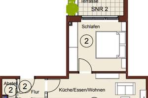 Wunderschöne 2-Raum Whg. im ZENTRUM-SÜD mit Terrasse/ Aufzug / FHZ /Tageslicht-Bad !!WE 02**