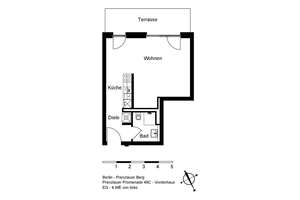 Helle 1-Zimmer-Wohnung mit Aufzug in Prenzlauer Berg – Prenzlauer Promenade  49C, 13089 Heinersdorf, Berlin – Vorschaubild 6