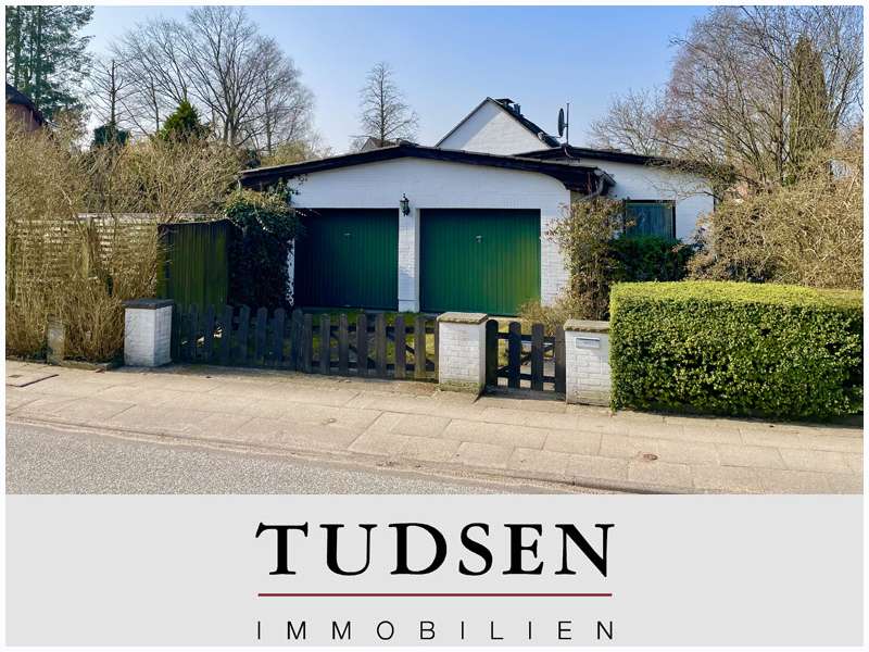 Nahe Orstkern: Ebenerdiges Ein- / Zweifam.haus auf breitem Grundstück., Hamburg – Bild 1