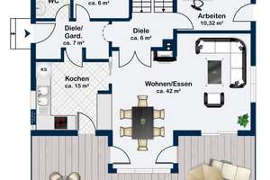 Zeitgemäßes, modernes Einfamilienhaus mit 8 Zimmern 
auf einem kostengünstigen Erbpachtgrundstück – Die vollständige Adresse der Immobilie erhältst du vom Anbieter., 83101 Rohrdorf – Vorschaubild 18