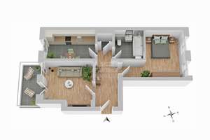 Helle und gepflegte 2-RW mit Südbalkon und moderner Einbauküche in Gohlis-Süd – 4155 Gohlis-Süd, Leipzig – Vorschaubild 13