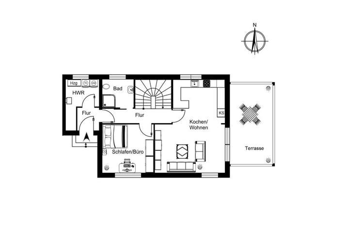 Haus 98a - Erdgeschoss