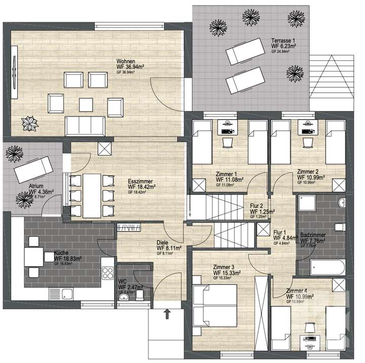 Grundriss Erdgeschoss