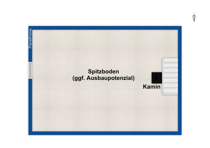 Grundriss Spitzboden