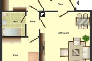 3-Zimmer-Wohnung in Solingen Mitte – Föhrenstraße  10, 42651 Solingen-Mitte, Solingen – Vorschaubild 2