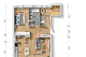3-Zimmer-Wohnung in Grafental  – Hohenzollernallee 41, 40235 Flingern Nord, Düsseldorf – Vorschaubild 17