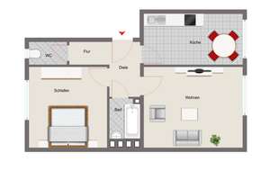 Renovierungsbedürftige 2-Zimmer-Wohnung mit Balkon – Die vollständige Adresse der Immobilie erhältst du vom Anbieter., 80686 Friedenheim, München – Vorschaubild 24