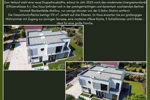 Energieeffizient A+: Doppelhaushälfte 170 m², 7 Zi, 3 Bäder, Einliegerwohnung, ohne Makler – Rembrandtstraße 67, 15827 Blankenfelde-Mahlow – Vorschaubild 2