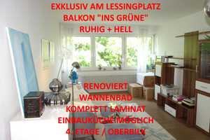 EXKLUSIV LESSINGPLATZ BALKON WANNENBAD EINBAUK. MÖGL. RENOVIERT HELL+RUHIG PARKETT 4. ETAGE/OBERBILK – Lessingstraße 61, 40227 Düsseldorf – Vorschaubild 1