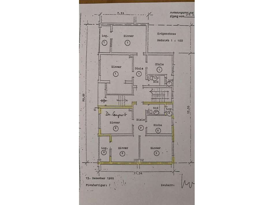 Blick vom Balkon zum Rhein