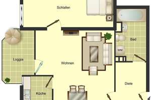 Helle 2-Zimmer-Wohnung in Wuppertal Elberfeld v- Nur mit WBS für 2 Personen! – Lederstraße 11, 42105 Elberfeld, Wuppertal – Vorschaubild 2
