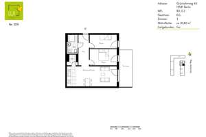 Platz und Lebensqualität: 3-Zimmer-Wohnung mit Terrasse und offener Küche – Grünhofer Weg 40, 13581 Spandau (Ortsteil), Berlin – Vorschaubild 11