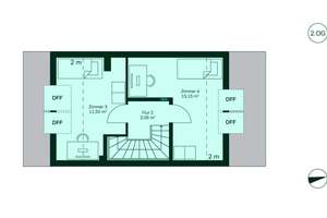 Reihenhaus auf drei Geschossen mit zwei Bädern und Nord-Terrasse – Am Künstlerbogen 17, 4349 Plaußig-Portitz, Leipzig – Vorschaubild 14