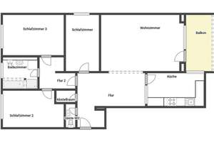 Modern ausgestattete 4-Zimmer-Wohnung mit Südbalkon und Weitblick – Die vollständige Adresse der Immobilie erhältst du vom Anbieter., 91058 Schönfeld, Erlangen – Vorschaubild 10
