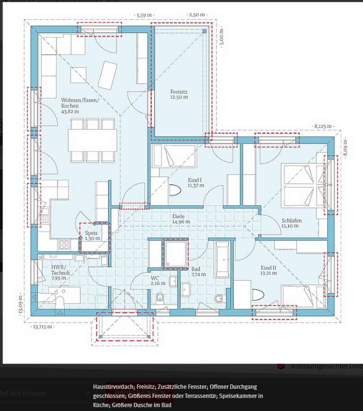 Grundriss Variante 2