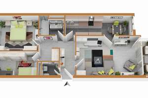 schöne Wohnung mit gutem Grundriss, zentrumsnahe ruhige Lage im LÖSCH-PARK ... – Die vollständige Adresse der Immobilie erhältst du vom Anbieter., 86153 Jakobervorstadt-Nord, Augsburg – Vorschaubild 17
