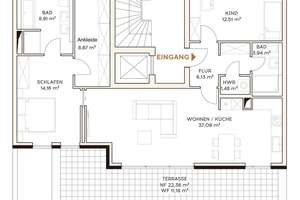 Penthouse-Traum: Neubau mit Süddachterrasse – Steenwisch 28, 22527 Stellingen, Hamburg – Vorschaubild 8