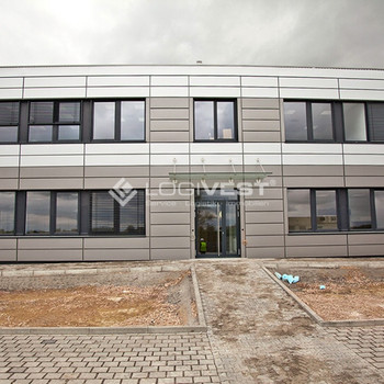 Projektierter Neubau einer hochmodernen Lager- und Logistikhalle