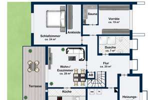 Großzügiges Einfamilienhaus mit Wintergarten, Sauna und idyllischem Garten – Die vollständige Adresse der Immobilie erhältst du vom Anbieter., 66687 Wadern – Vorschaubild 23
