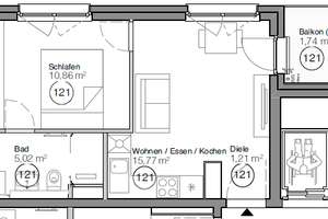Moderne 2-Zimmer-Wohnung mit Balkon in München – Preußenstraße 7, 80809 Am Riesenfeld, München – Vorschaubild 2