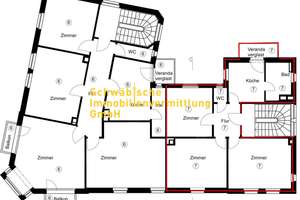 3-Zi.-Whg., 2. OG, Altbau, verglase Veranda, *Sanierungsgebiet*, kein Denkmalschutz, ATP 7 – Die vollständige Adresse der Immobilie erhältst du vom Anbieter., 70376 Neckarvorstadt, Stuttgart – Vorschaubild 2