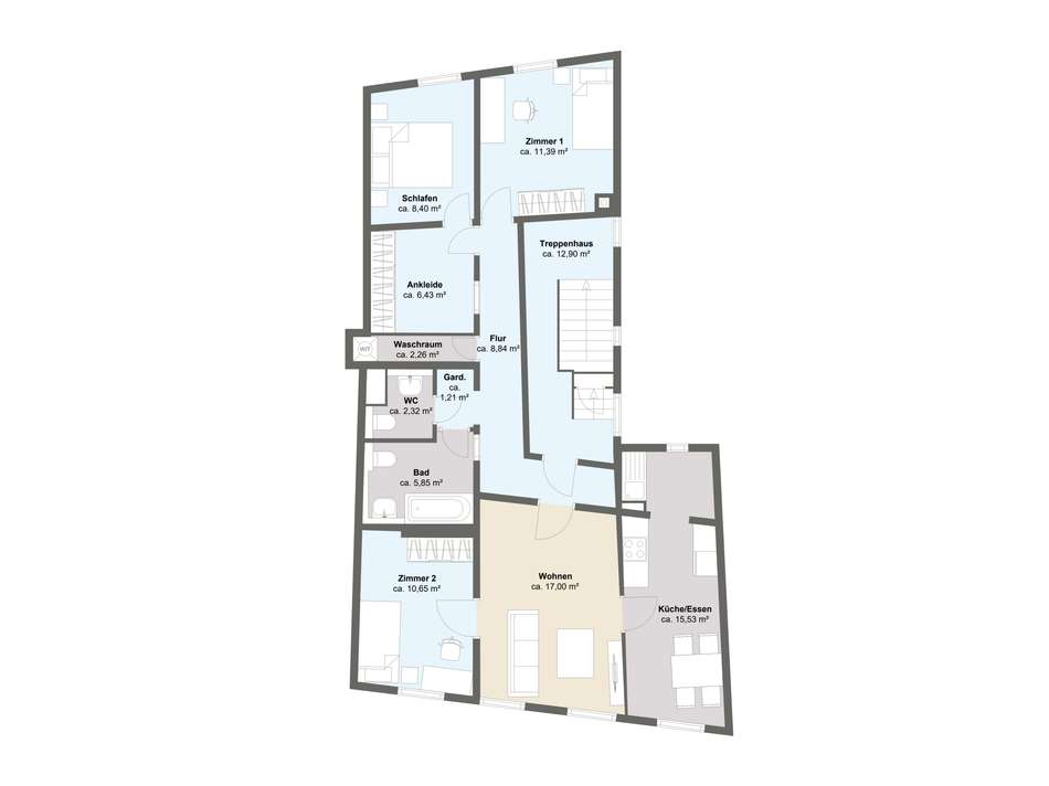 Grundriss - 2. Obergeschoss