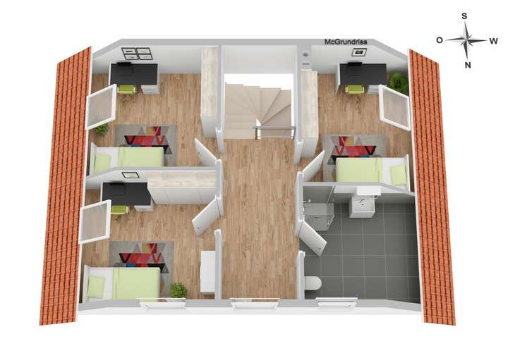 Raumaufteilung Obergeschoss