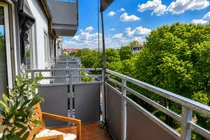 Wohnen im Grünen in Milbertshofen: moderne, MÖBLIERTE 3-Zimmer-Wohnung mit sonnigem Balkon – Die vollständige Adresse der Immobilie erhältst du vom Anbieter., 80807 Milbertshofen, München – Vorschaubild 9