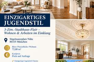 Nähe Stiglmaierplatz – 3Zim - mit charmantem Stadthaus-Flair – Wohnen & Arbeiten im Einklang