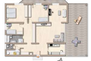 Großzügige 5-Zimmer-Terrassenwohnung mit traumhaftem Ausblick – 79104 Herdern-Süd, Freiburg im Breisgau – Vorschaubild 14