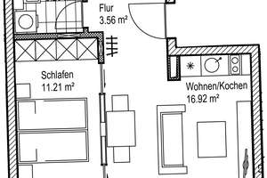 Neubau-2-Zimmer-Wohnung mit Wannenbad, EBK und Balkon – Prager Straße 14 a, 4103 Zentrum-Südost, Leipzig – Vorschaubild 6