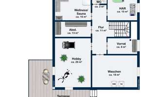 Stilvolles Effizienzhaus KfW55 mit Sauna, EBK, Garage und Gartenidylle in begehrter Lage – Die vollständige Adresse der Immobilie erhältst du vom Anbieter., 61250 Usingen – Vorschaubild 25