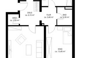 Idyllische 3-Zimmer-Wohnung in Bogenhausen-Ost – München – Vorschaubild 12