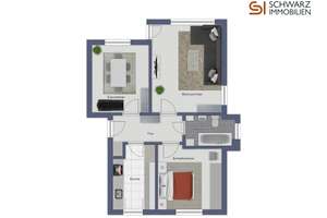 Kapitalstark: Vermietete 3-Zimmer-Wohnung im 1. Obergeschoss in Bielefeld-Stieghorst – Die vollständige Adresse der Immobilie erhältst du vom Anbieter., 33605 Stieghorst, Bielefeld – Vorschaubild 8