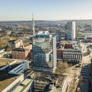 Attraktive Bürofläche mit Rundumblick | Ruhrtower Duisburg | flexible Gestaltungsmöglichkeiten