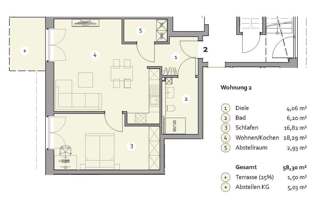 Immobilie in Sittensen - 2-Zimmer Wohnung im MFH, Neubau - Bild 4