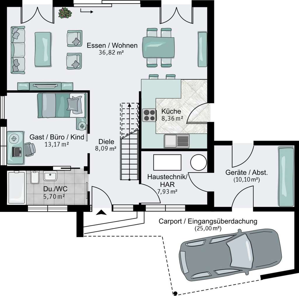 Immobilie in Neitersen - Ihr Haus, Ihr Design: Neubau-Villa schlüsselfertig bis auf die Beläge. - Bild 2