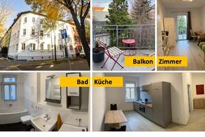 1,5-Zimmer-Wohnung mit toller Innenausstattung, Balkon und Einbauküche in Erfurt